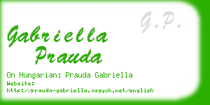 gabriella prauda business card